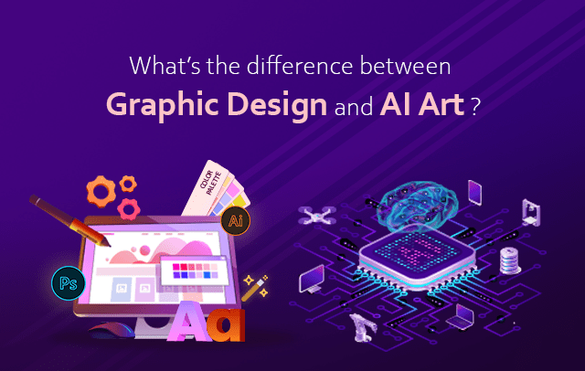 difference between graphic design and AI art